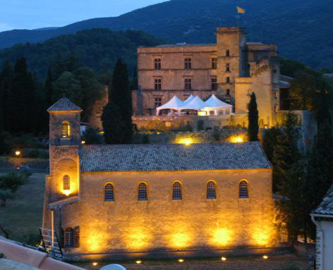 Protestant Church and Chateau in Lourmarin