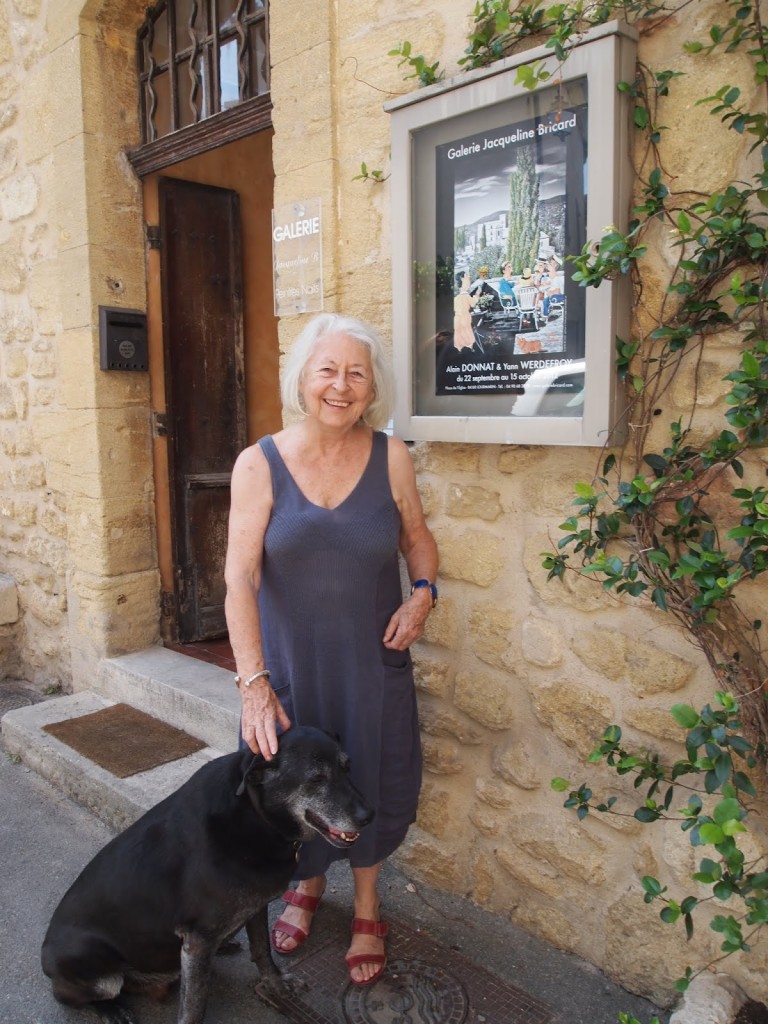 Jacqueline Bricard and her companion Sam