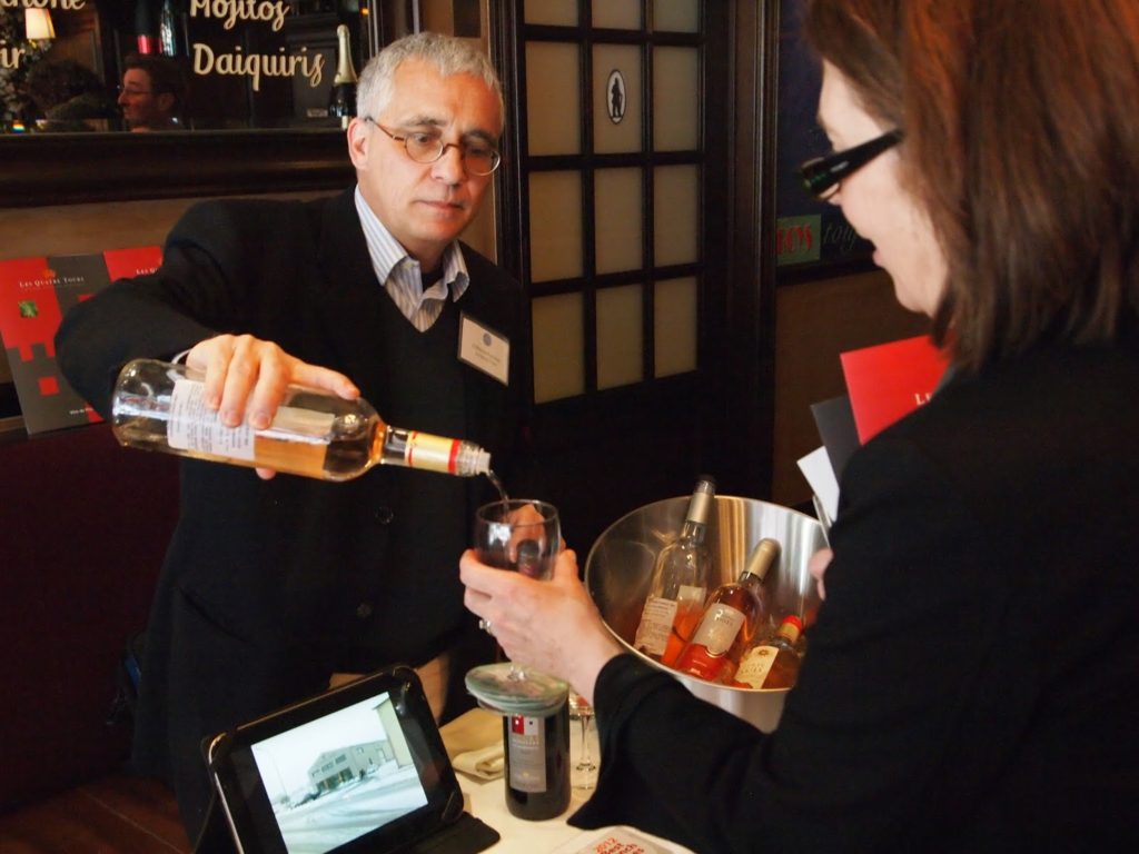 Les Quatre Tours Winery served two very pleasant rosé wines.