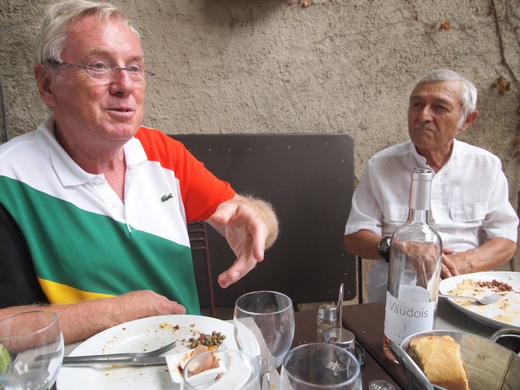 Lunch with Walter Geiser and Claude Aurouze