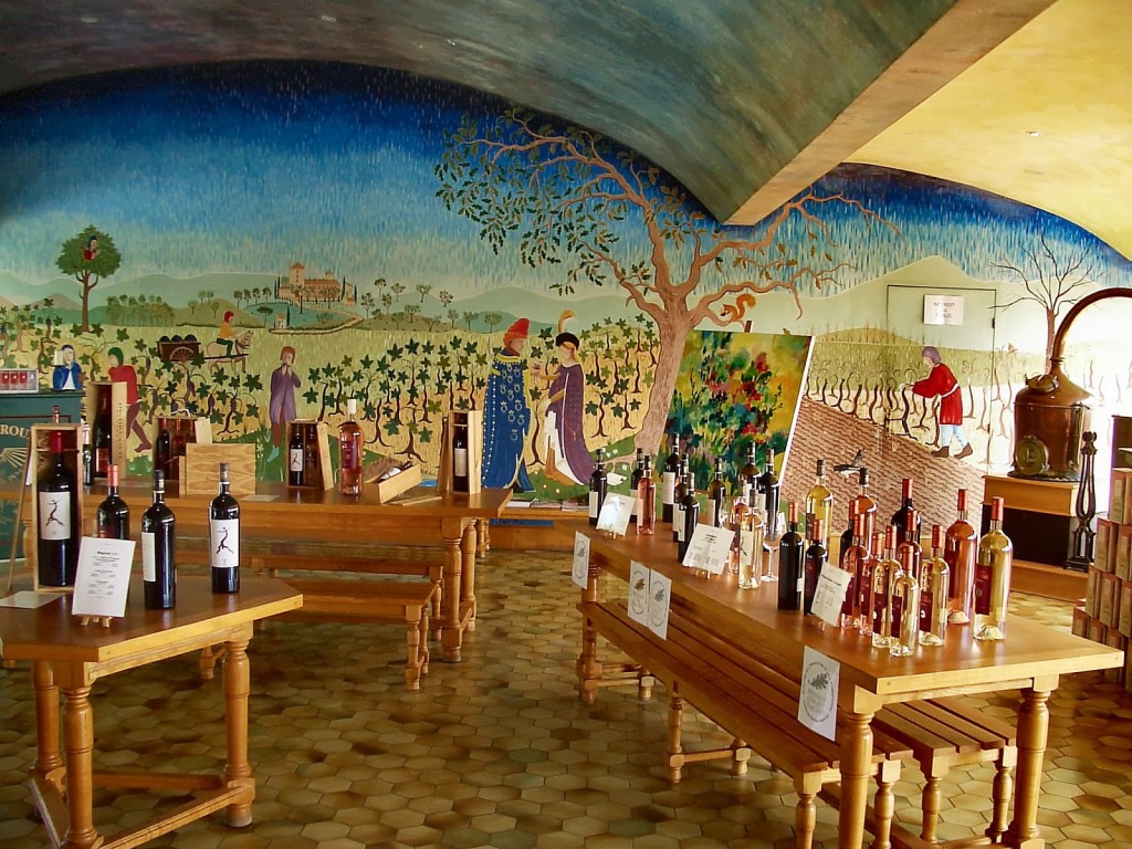 The Tasting Room at Château Roubine. Photo by Pamela O'Neill