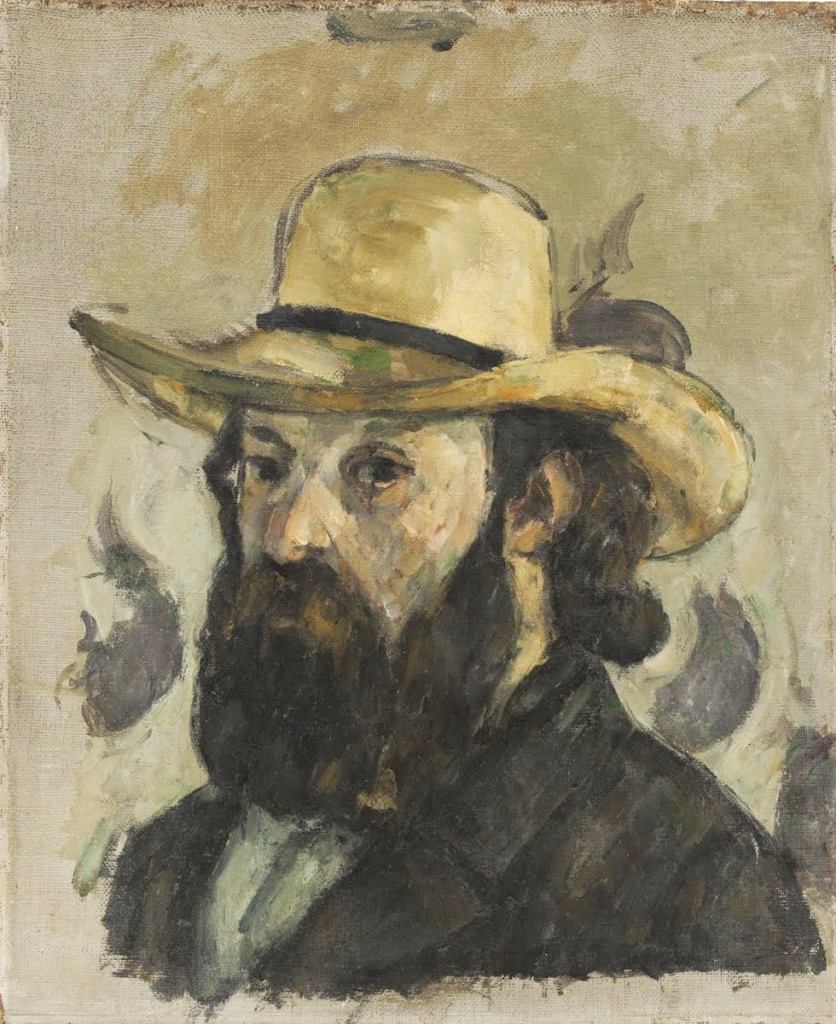 Paul Cézanne French, 1839 - 1906 Self-Portrait in a Straw Hat, 1875-76 oil on canvas 13 3/4 x 11 3/8 inches © The Museum of Modern Art, New York. The William S. Paley Collection