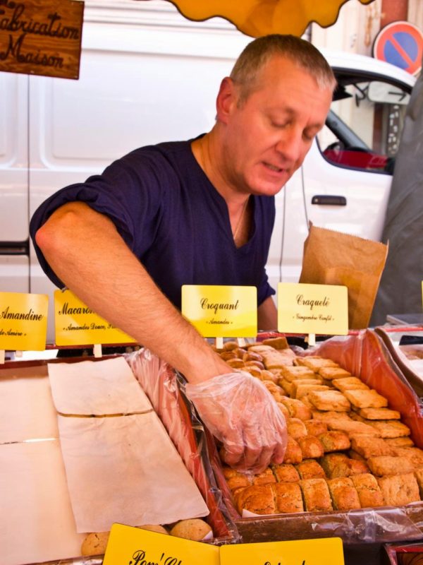 CALISSONS, CROQUETTES, BEAUMES DE VENISE, AND TEA FROM PALAIS DES