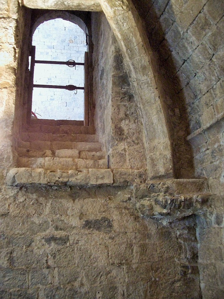 The remaining stairs to the bedchambers, where the nuns slept in their clothes and kept a candle lit so that they could be ready to pray at a moment's notice. Photo: Pamela O'Neill